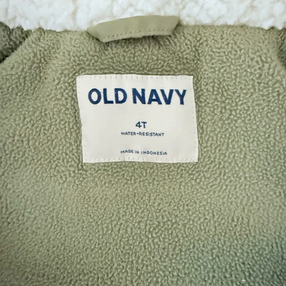 Old Navy Olive Hooded Parka